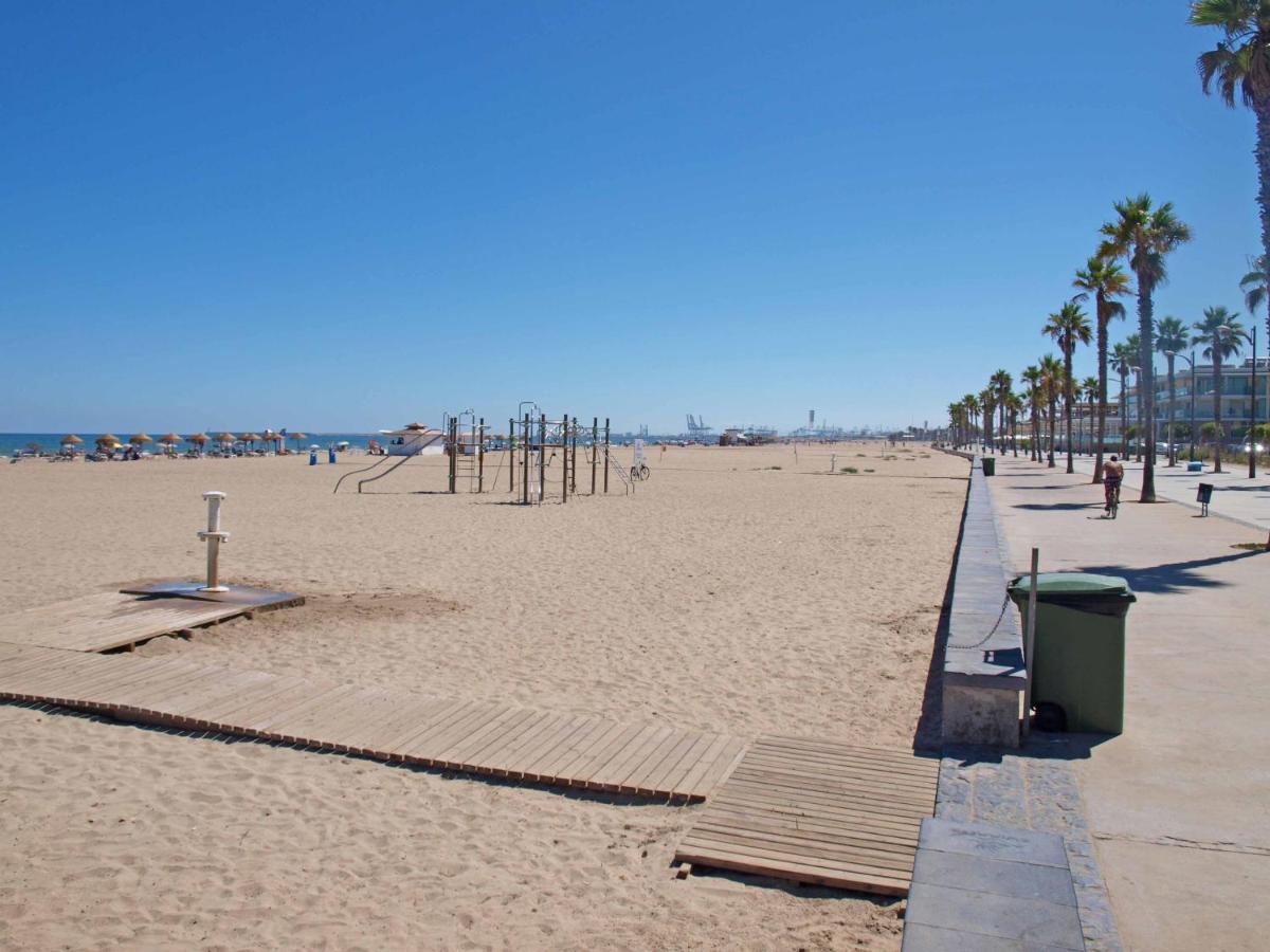 Apartup Patacona Surfing Beach Valencia Bagian luar foto
